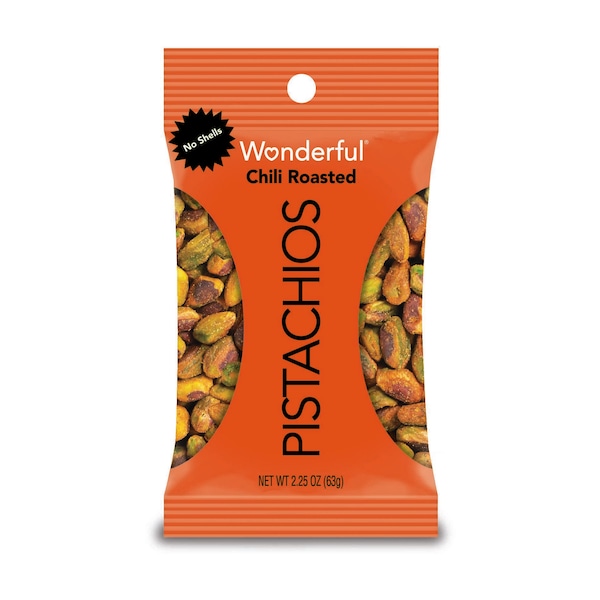 No Shell Chili Roasted Pistachios 2.25 Oz., PK24